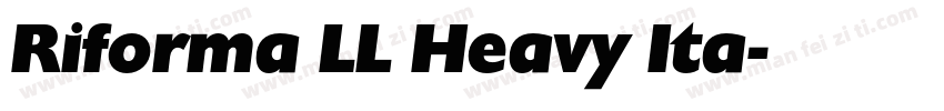 Riforma LL Heavy Ita字体转换